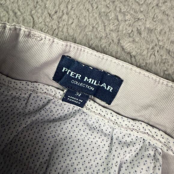 Peter Millar Collection Shorts Mens 34 Gray 9” Golf Chino Flat Front MS21RT14 - Picture 3 of 9